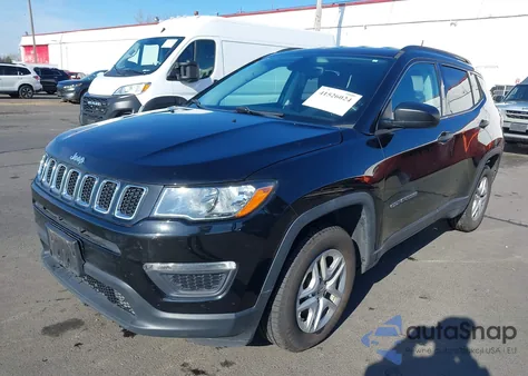 2018 Jeep Compass Sport Fwd from USA, damaged, VIN 3C4NJCAB6JT368742
